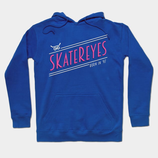 SKateReyes - Retro (Pink Writing) Hoodie by TheClementW